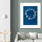 Indigo Coronet by Vanessa Binder on GIANT ART - blue abstract abstract