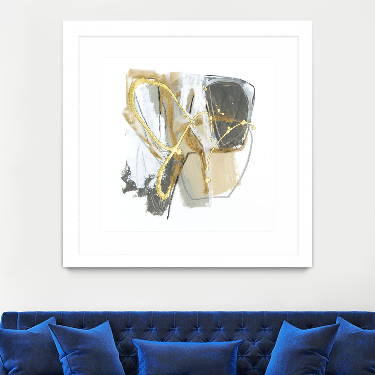 Metallurgy I by June Vess on GIANT ART - gold abstract abstract
