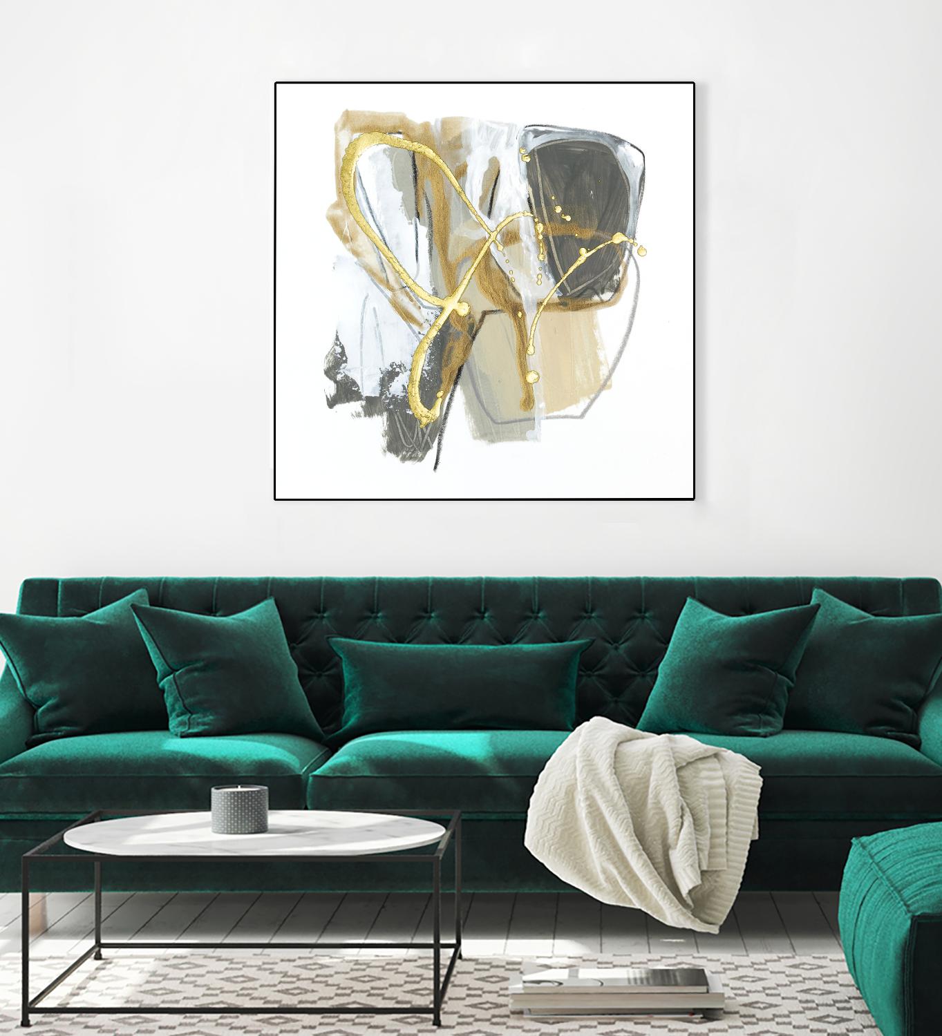 Metallurgy I by June Vess on GIANT ART - gold abstract abstract