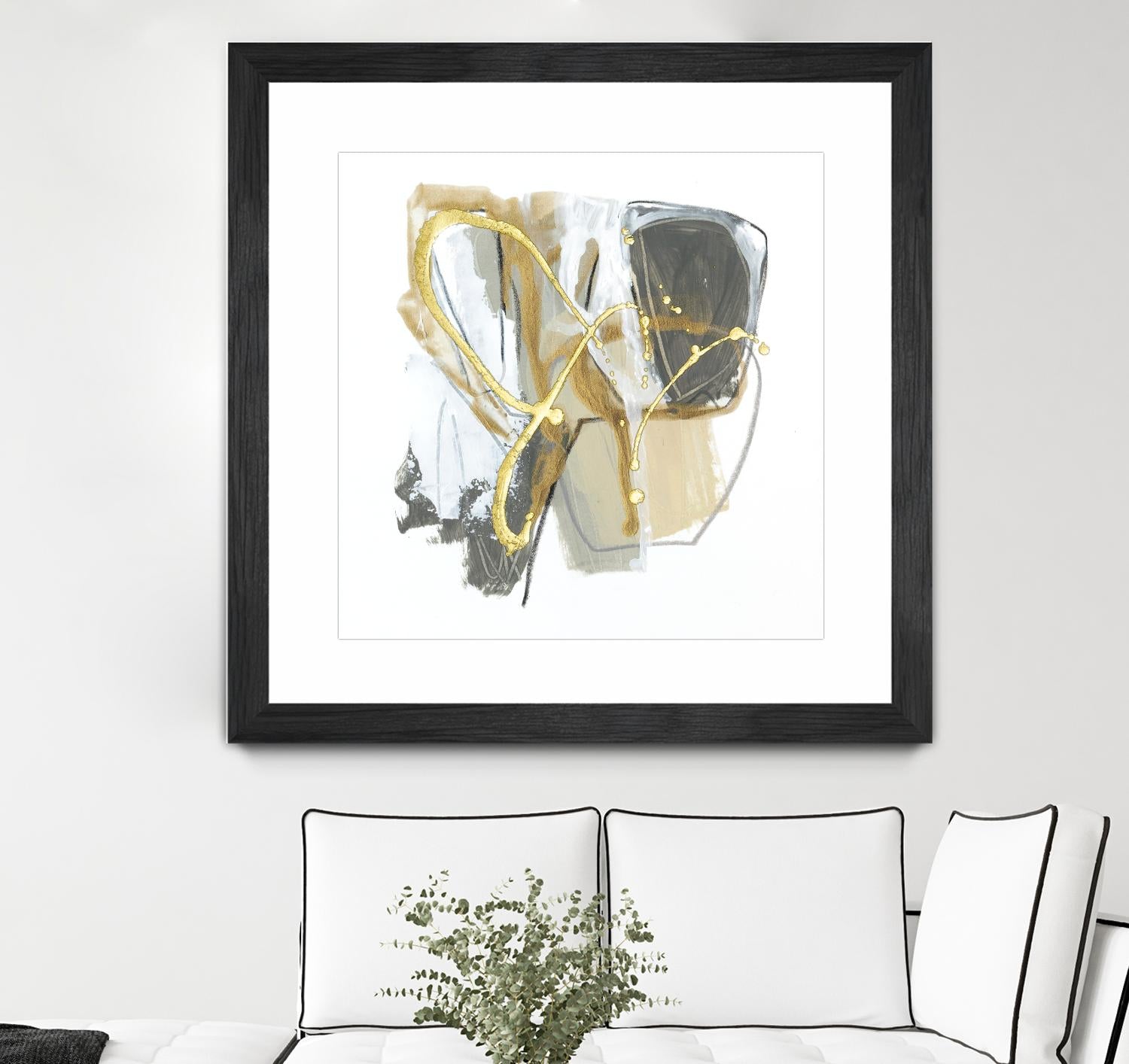 Metallurgy I by June Vess on GIANT ART - gold abstract abstract