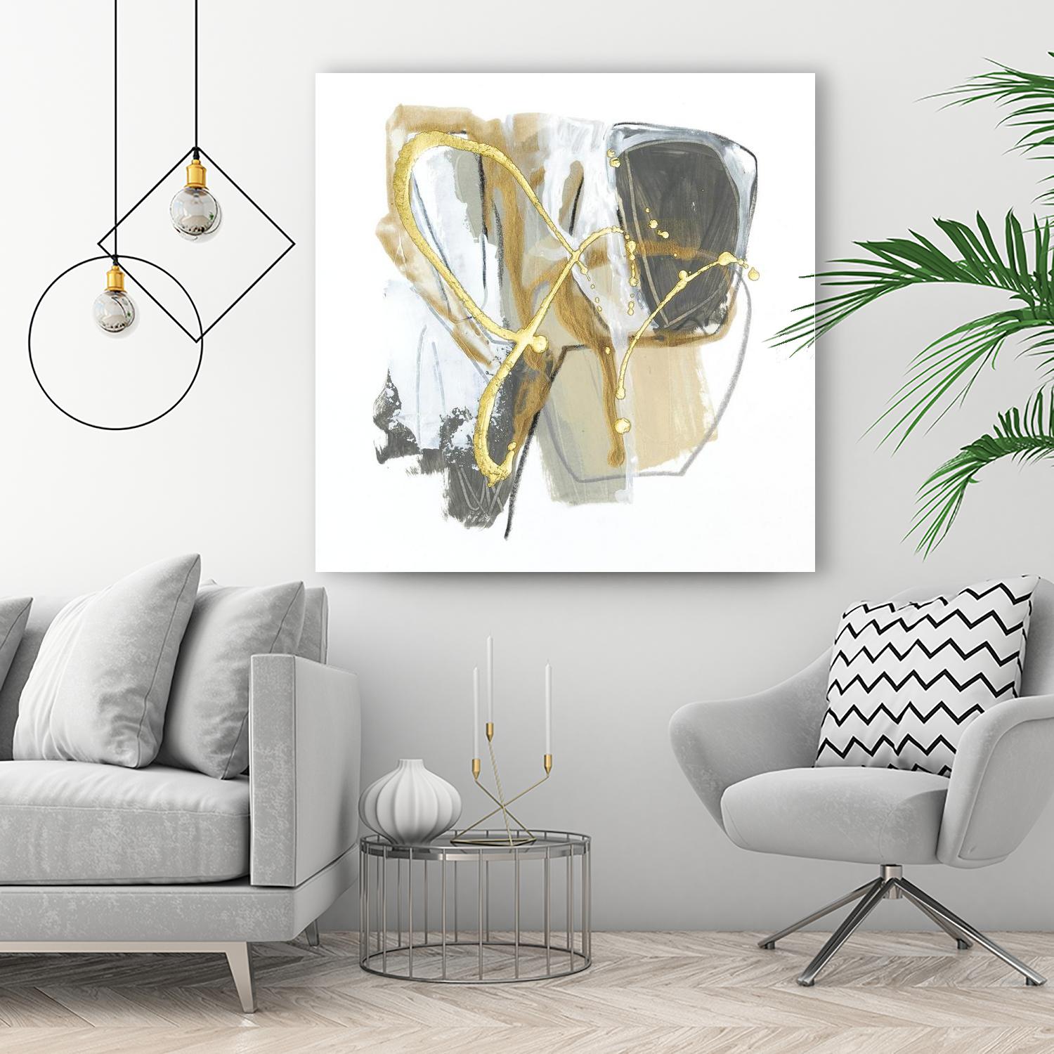 Metallurgy I by June Vess on GIANT ART - gold abstract abstract