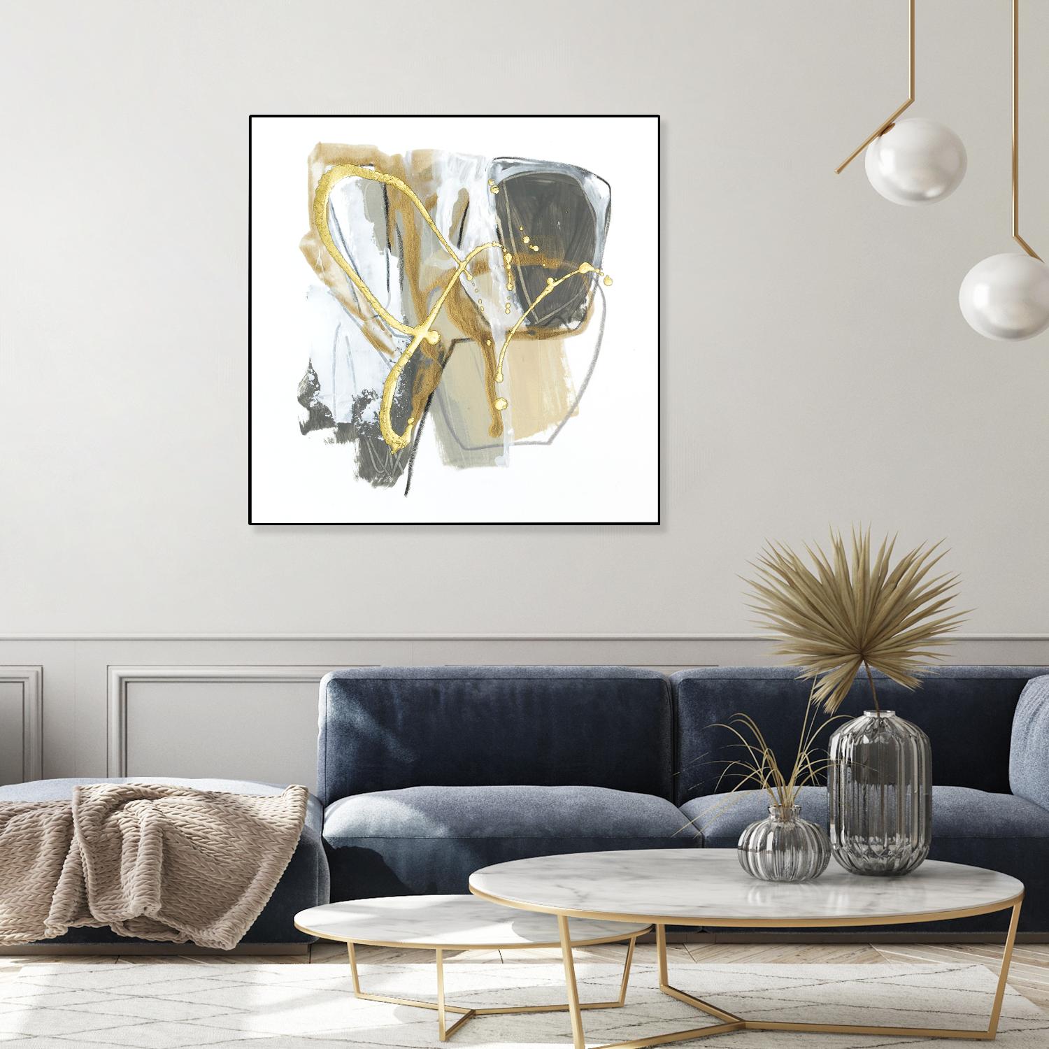 Metallurgy I by June Vess on GIANT ART - gold abstract abstract