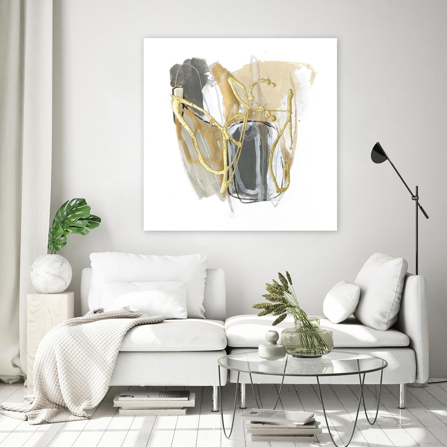 Metallurgy VI by June Vess on GIANT ART - beige abstract abstract