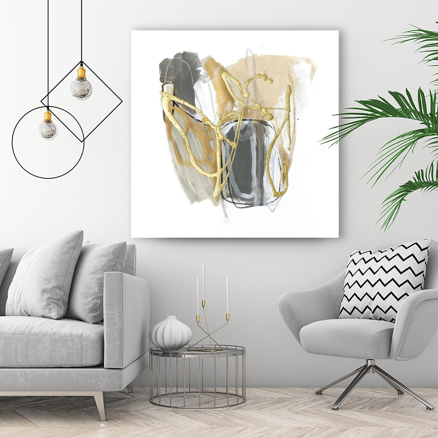 Metallurgy VI by June Vess on GIANT ART - beige abstract abstract