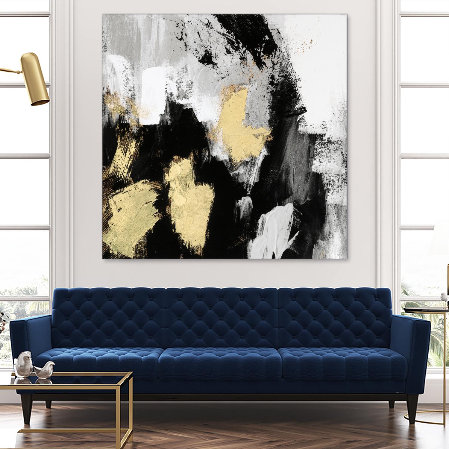 Neutral Gold Collage I by Victoria Borges on GIANT ART - gold abstract abstract