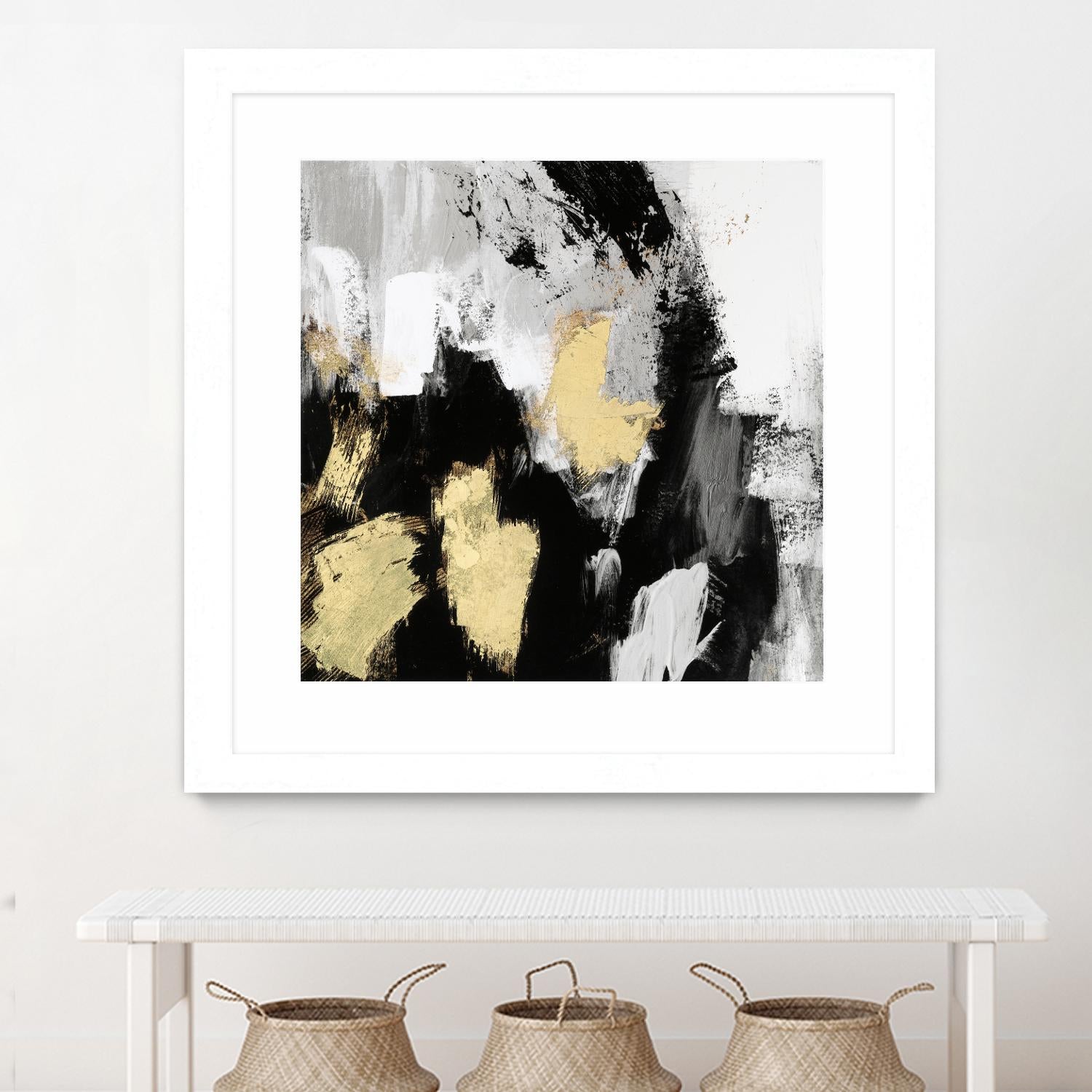 Neutral Gold Collage I by Victoria Borges on GIANT ART - gold abstract abstract