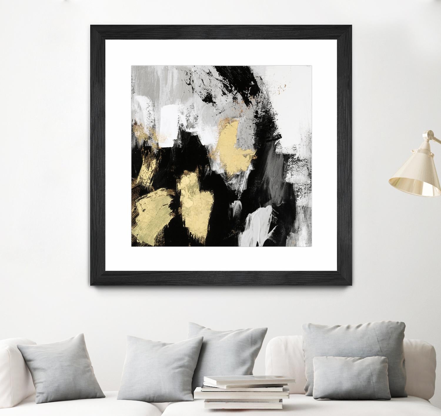 Neutral Gold Collage I by Victoria Borges on GIANT ART - gold abstract abstract