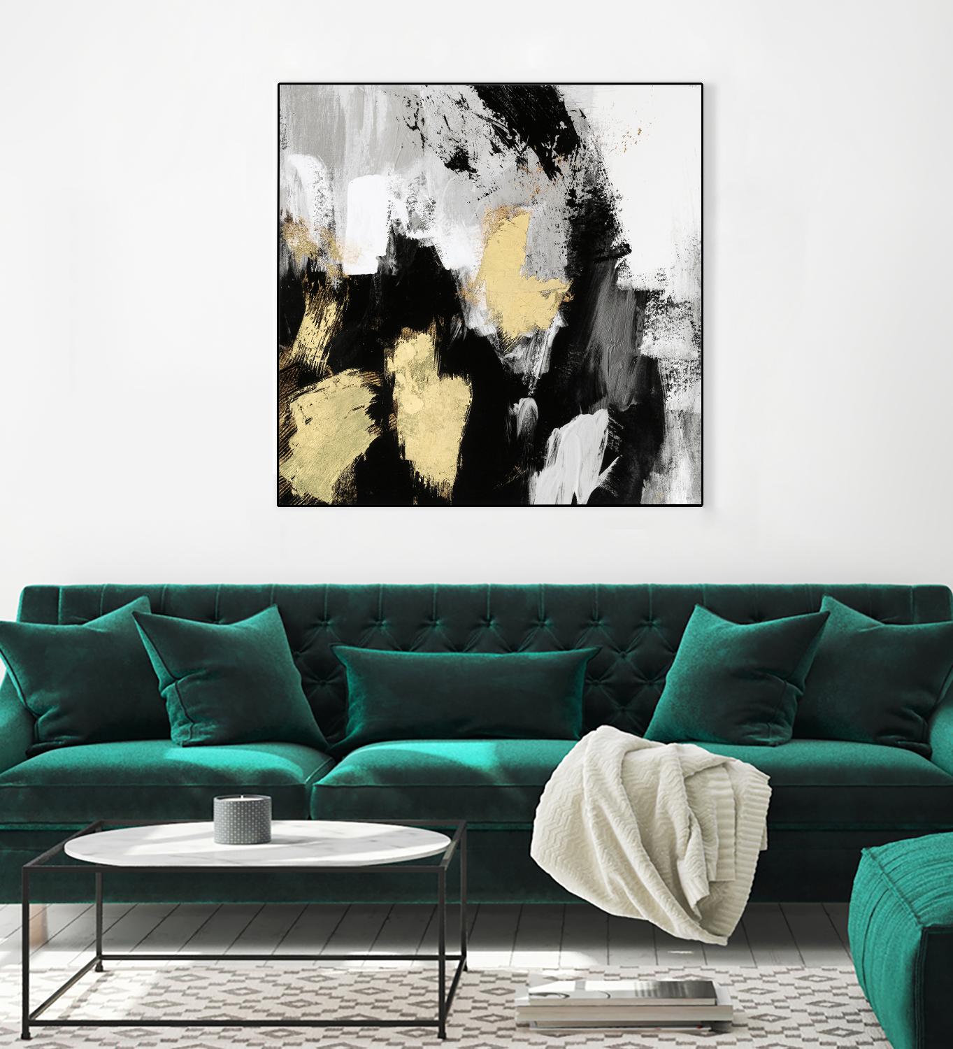 Neutral Gold Collage I by Victoria Borges on GIANT ART - gold abstract abstract