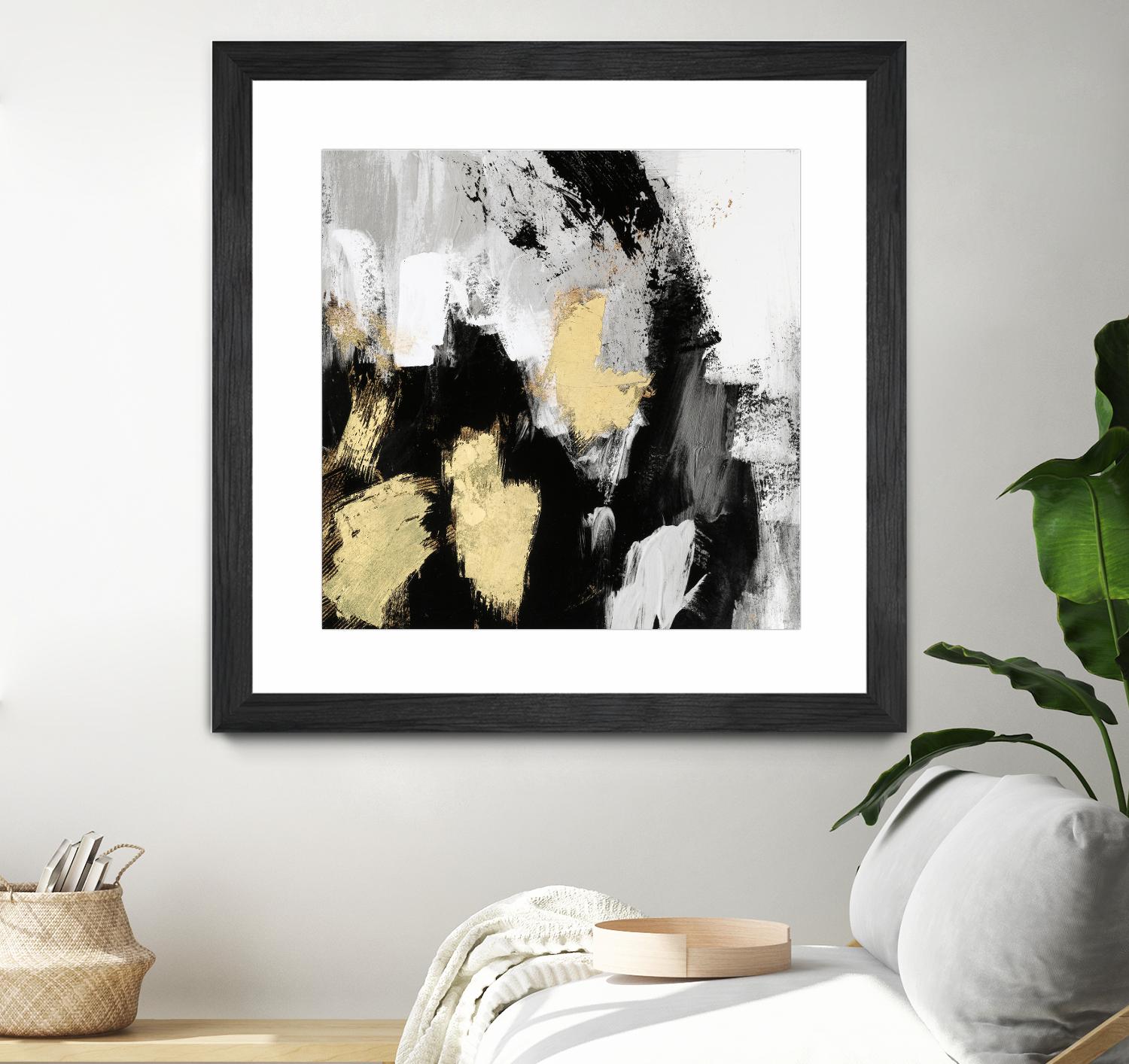 Neutral Gold Collage I by Victoria Borges on GIANT ART - gold abstract abstract