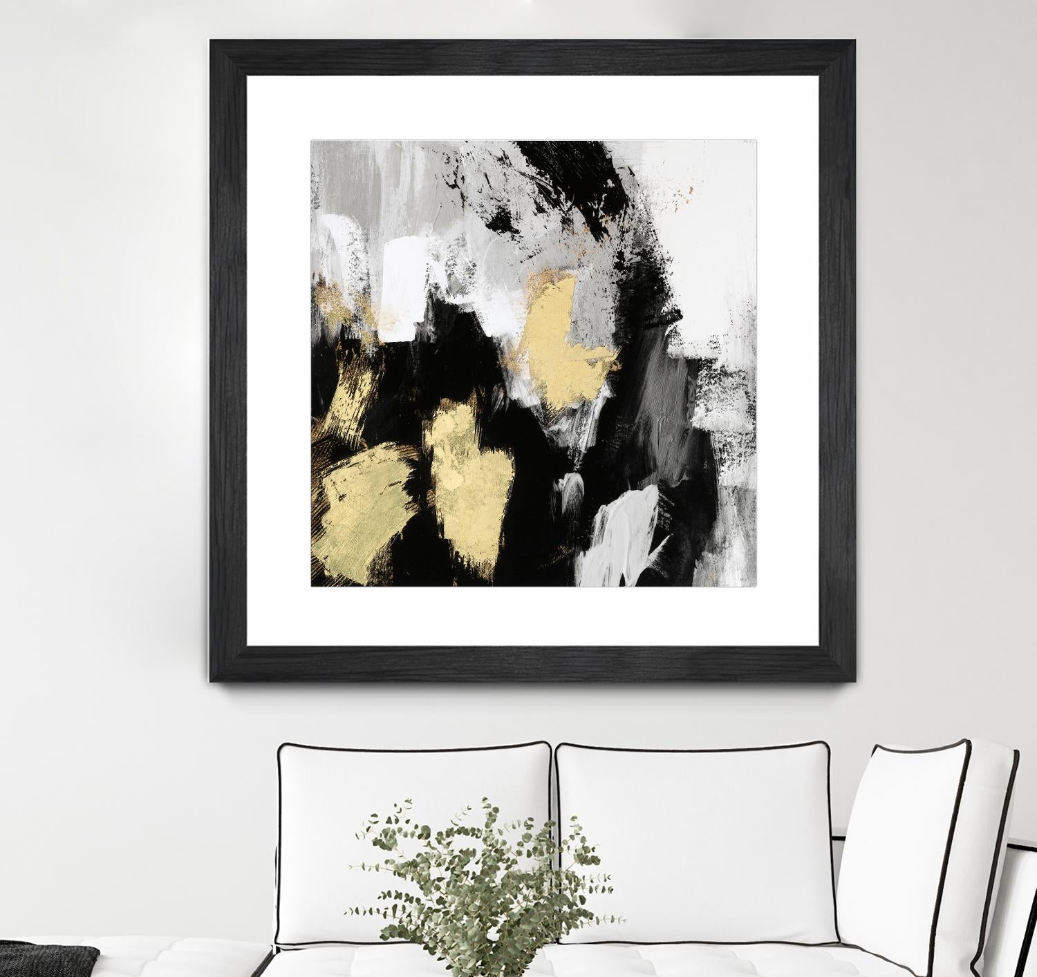 Neutral Gold Collage I by Victoria Borges on GIANT ART - gold abstract abstract