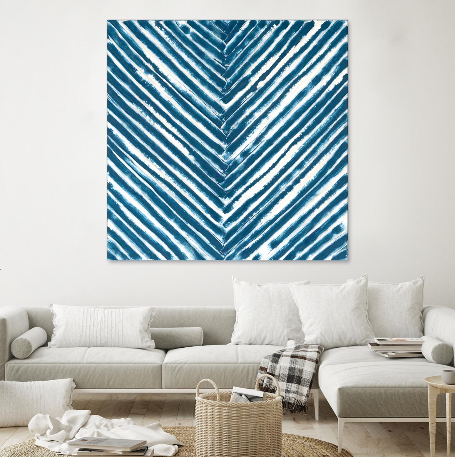 Slats III by Jenna Guthrie on GIANT ART - blue abstract abstract