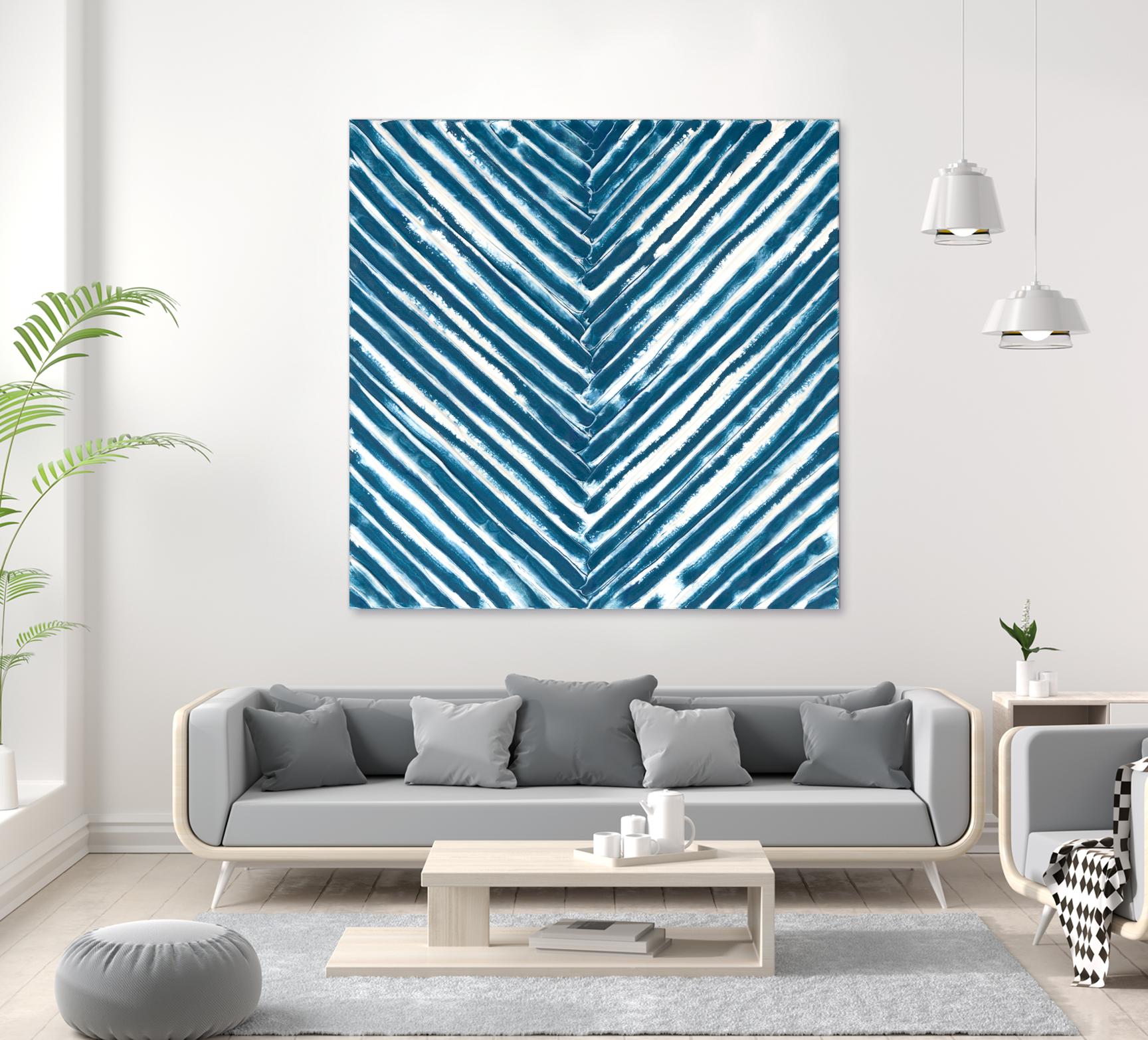 Slats III by Jenna Guthrie on GIANT ART - blue abstract abstract