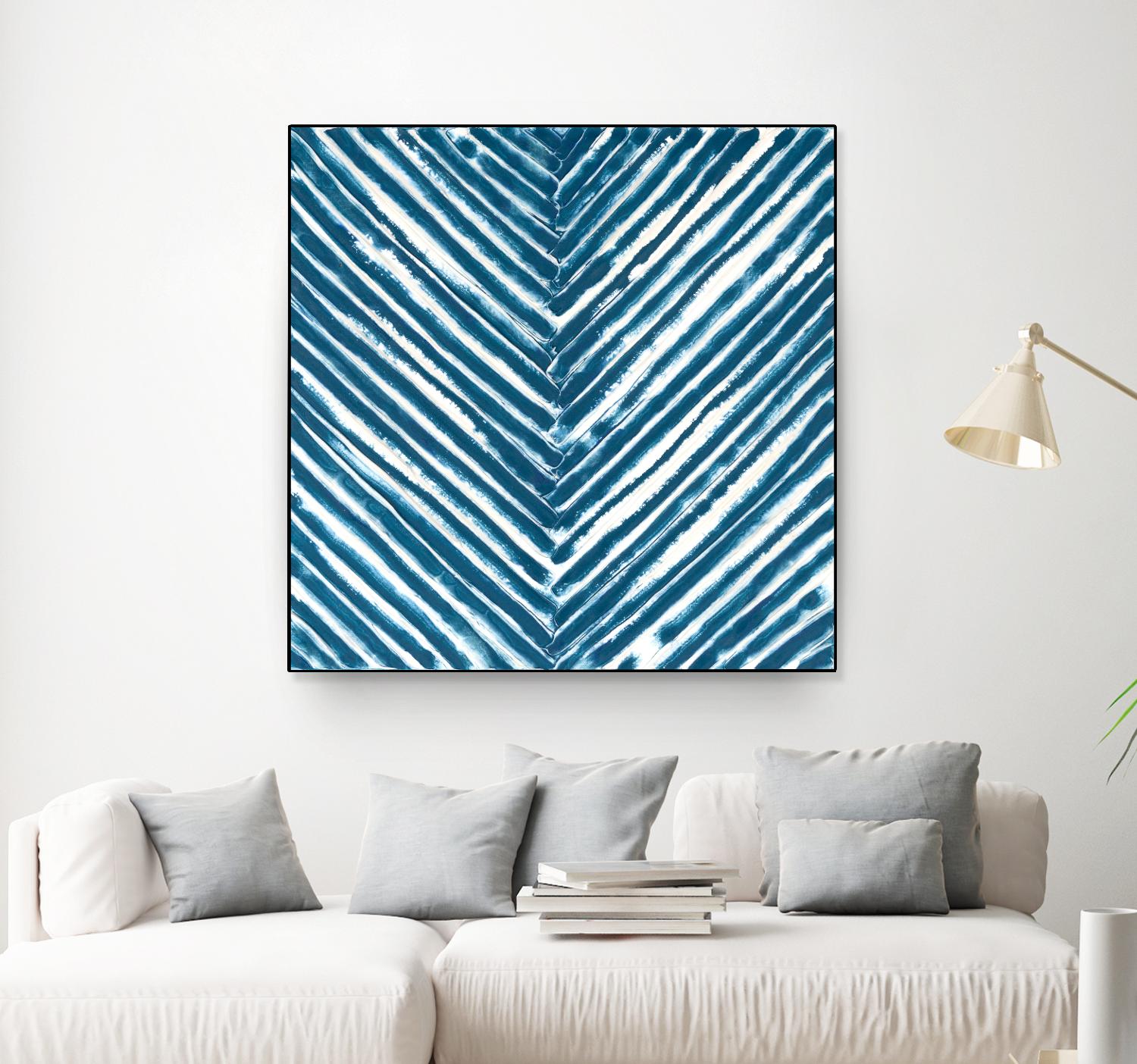 Slats III by Jenna Guthrie on GIANT ART - blue abstract abstract