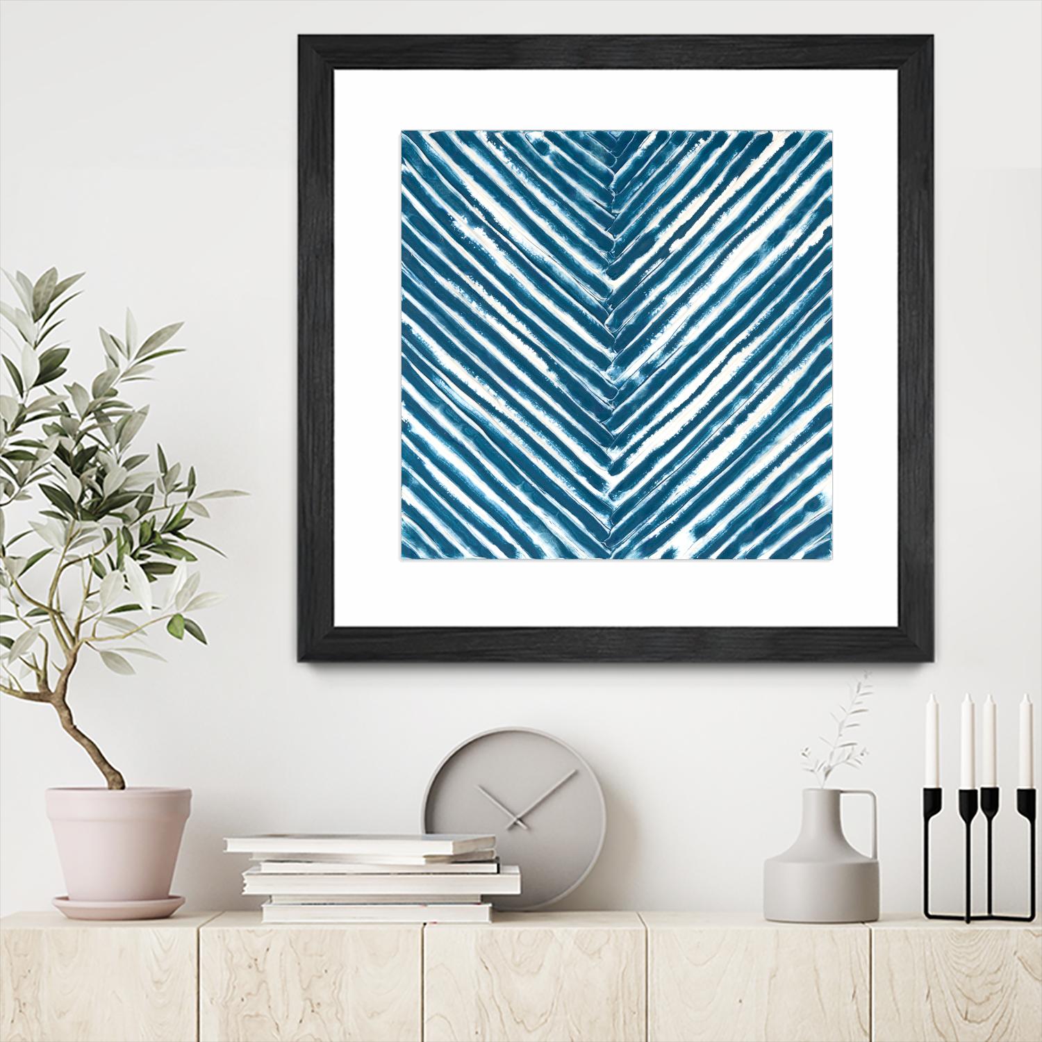 Slats III by Jenna Guthrie on GIANT ART - blue abstract abstract