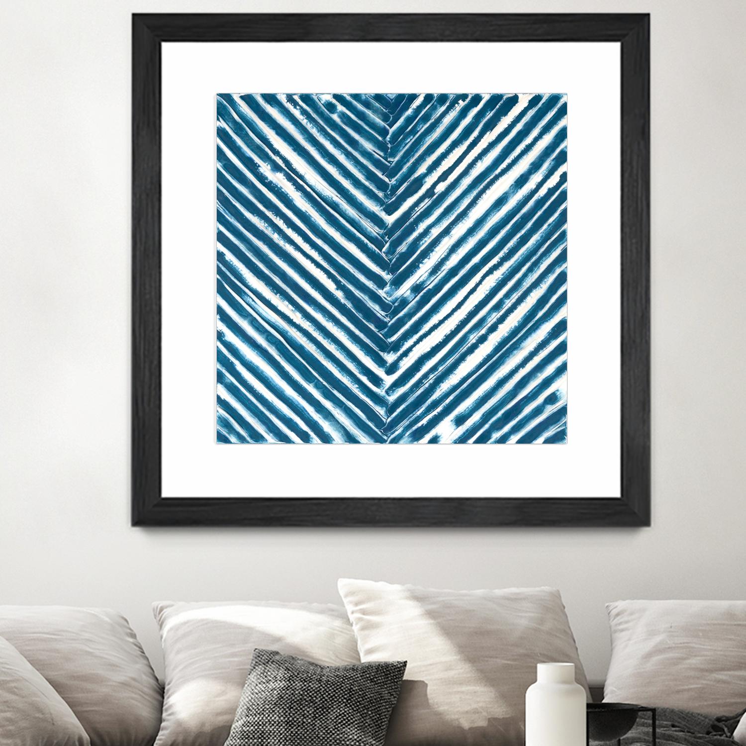 Slats III by Jenna Guthrie on GIANT ART - blue abstract abstract
