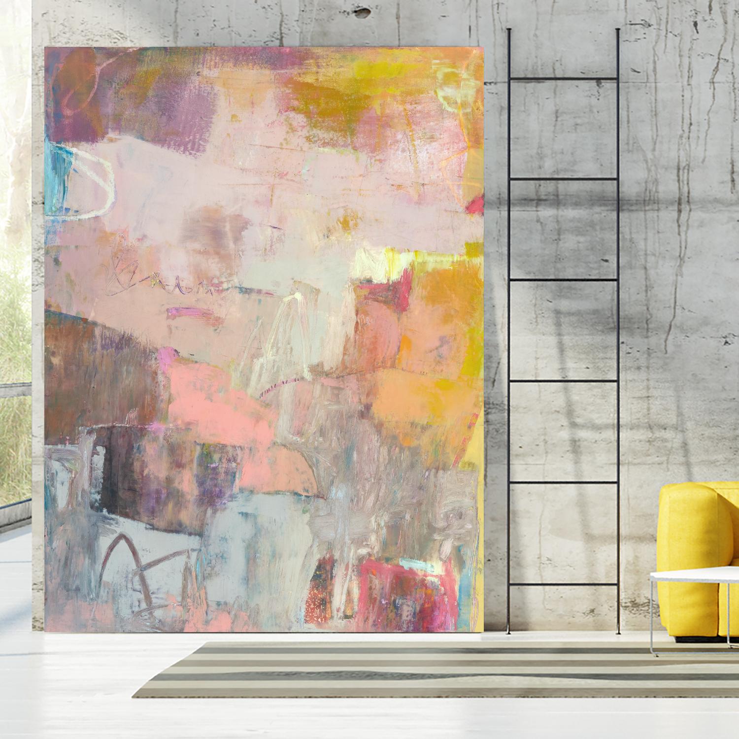 Lann II by Sue Jachimiec on GIANT ART - pink abstract abstract