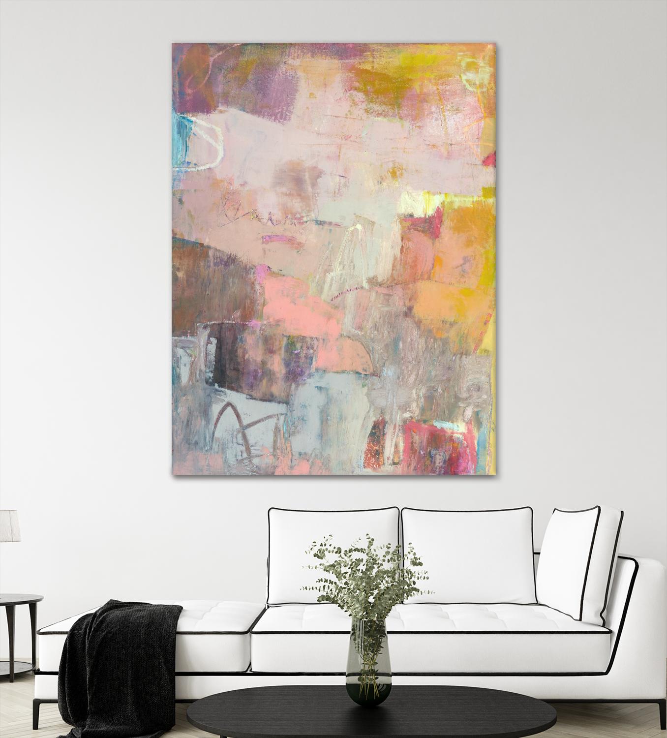 Lann II by Sue Jachimiec on GIANT ART - pink abstract abstract