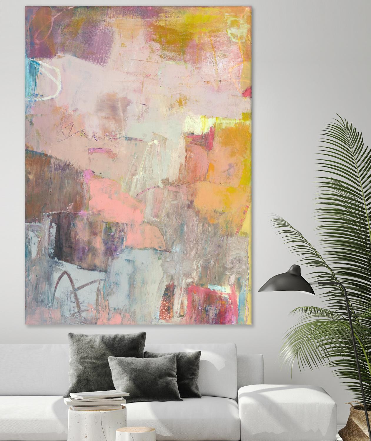 Lann II by Sue Jachimiec on GIANT ART - pink abstract abstract