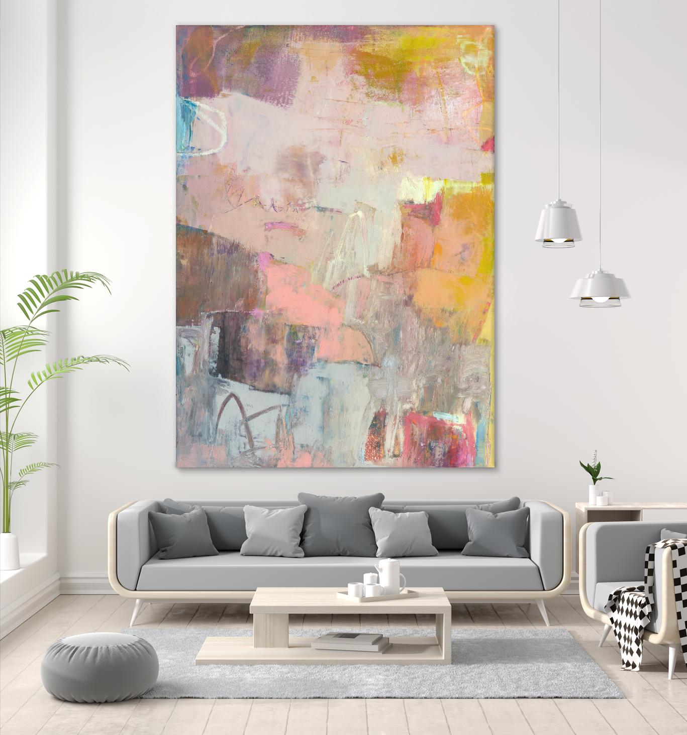 Lann II by Sue Jachimiec on GIANT ART - pink abstract abstract
