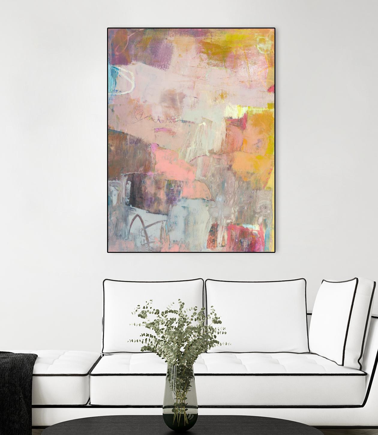 Lann II by Sue Jachimiec on GIANT ART - pink abstract abstract