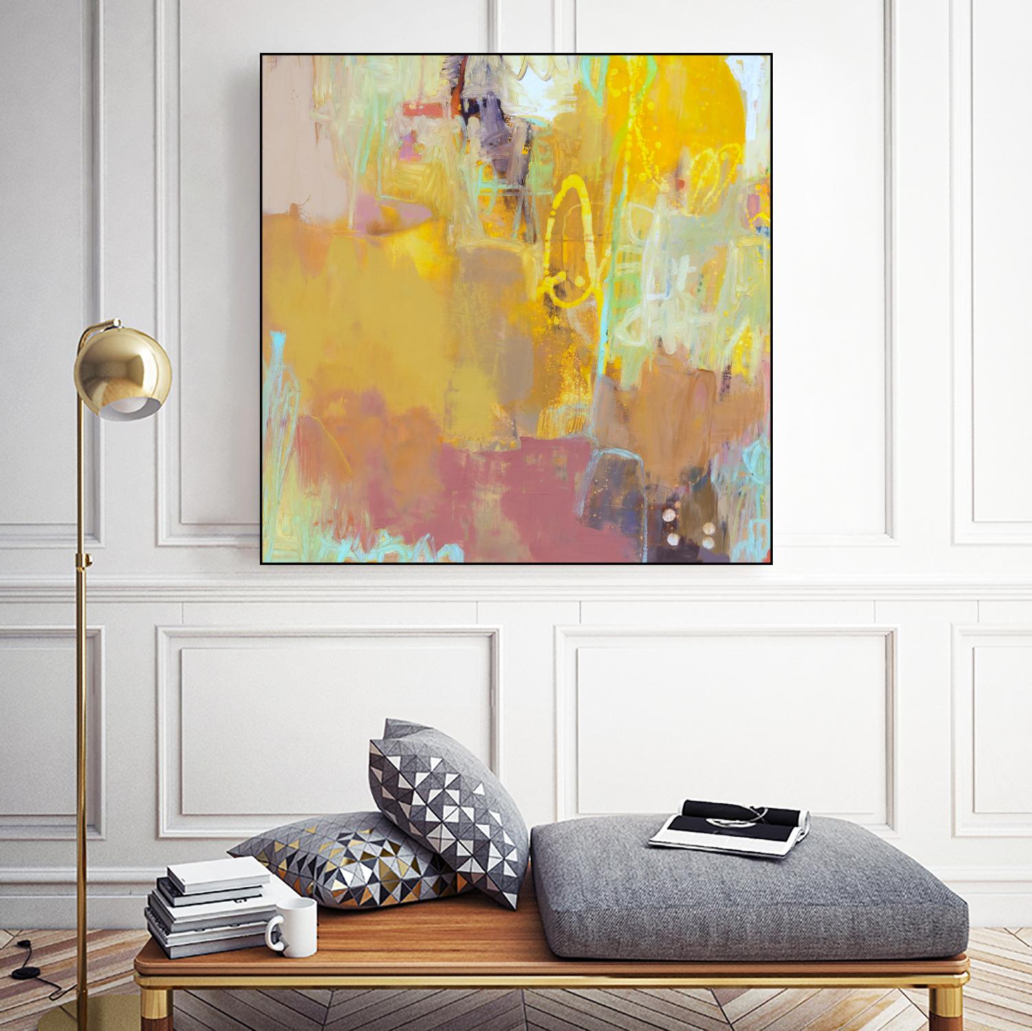 Maez II by Sue Jachimiec on GIANT ART - beige abstract abstract