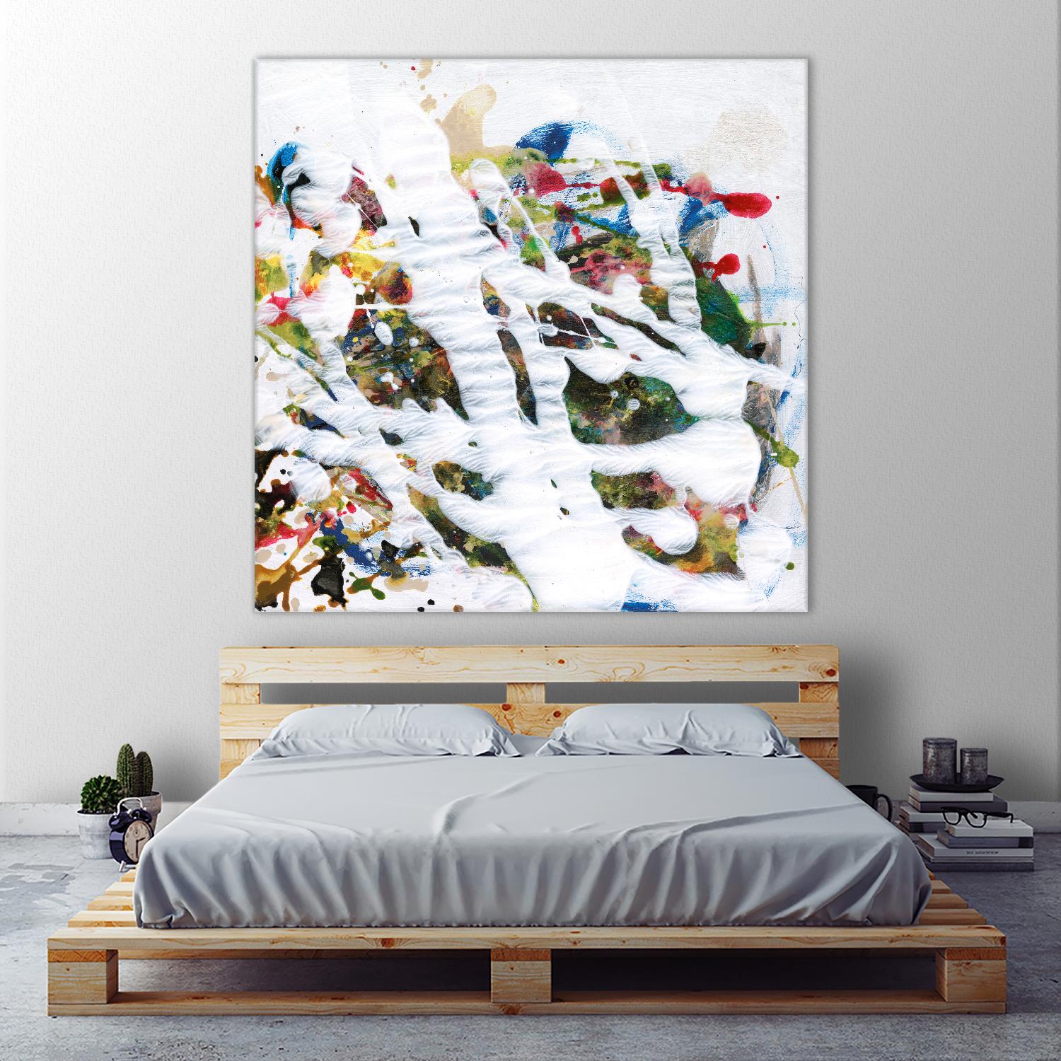 Pollock's Party I by Jodi Fuchs on GIANT ART - red abstract