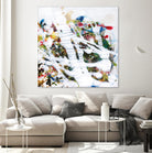 Pollock's Party I by Jodi Fuchs on GIANT ART - red abstract