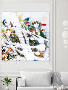 Pollock's Party I by Jodi Fuchs on GIANT ART - red abstract