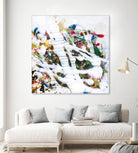Pollock's Party I by Jodi Fuchs on GIANT ART - red abstract