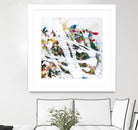 Pollock's Party I by Jodi Fuchs on GIANT ART - red abstract