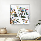 Pollock's Party I by Jodi Fuchs on GIANT ART - red abstract