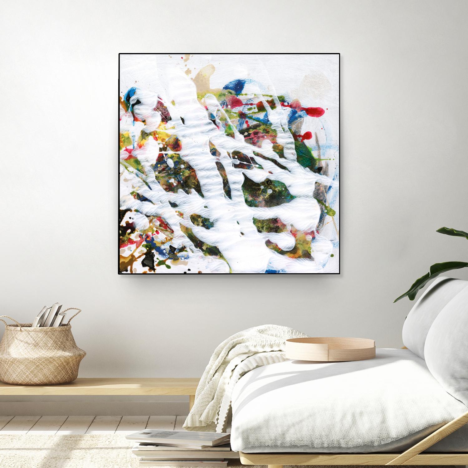 Pollock's Party I by Jodi Fuchs on GIANT ART - red abstract