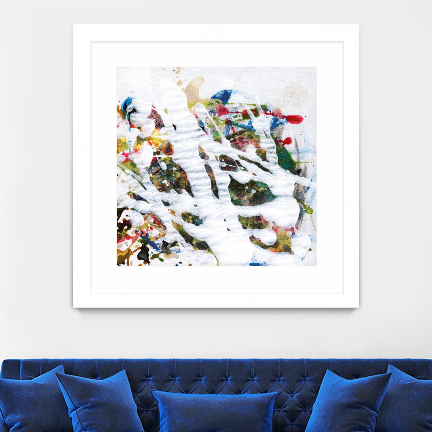 Pollock's Party I by Jodi Fuchs on GIANT ART - red abstract