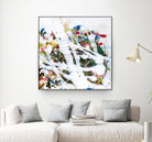 Pollock's Party I by Jodi Fuchs on GIANT ART - red abstract