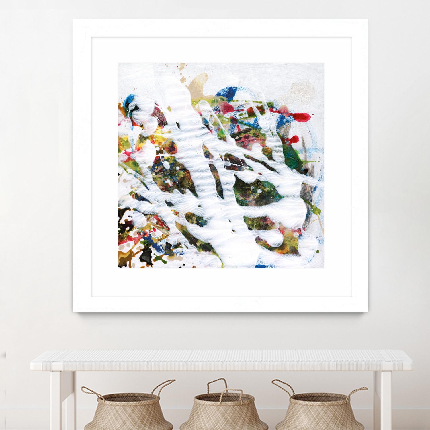 Pollock's Party I by Jodi Fuchs on GIANT ART - red abstract