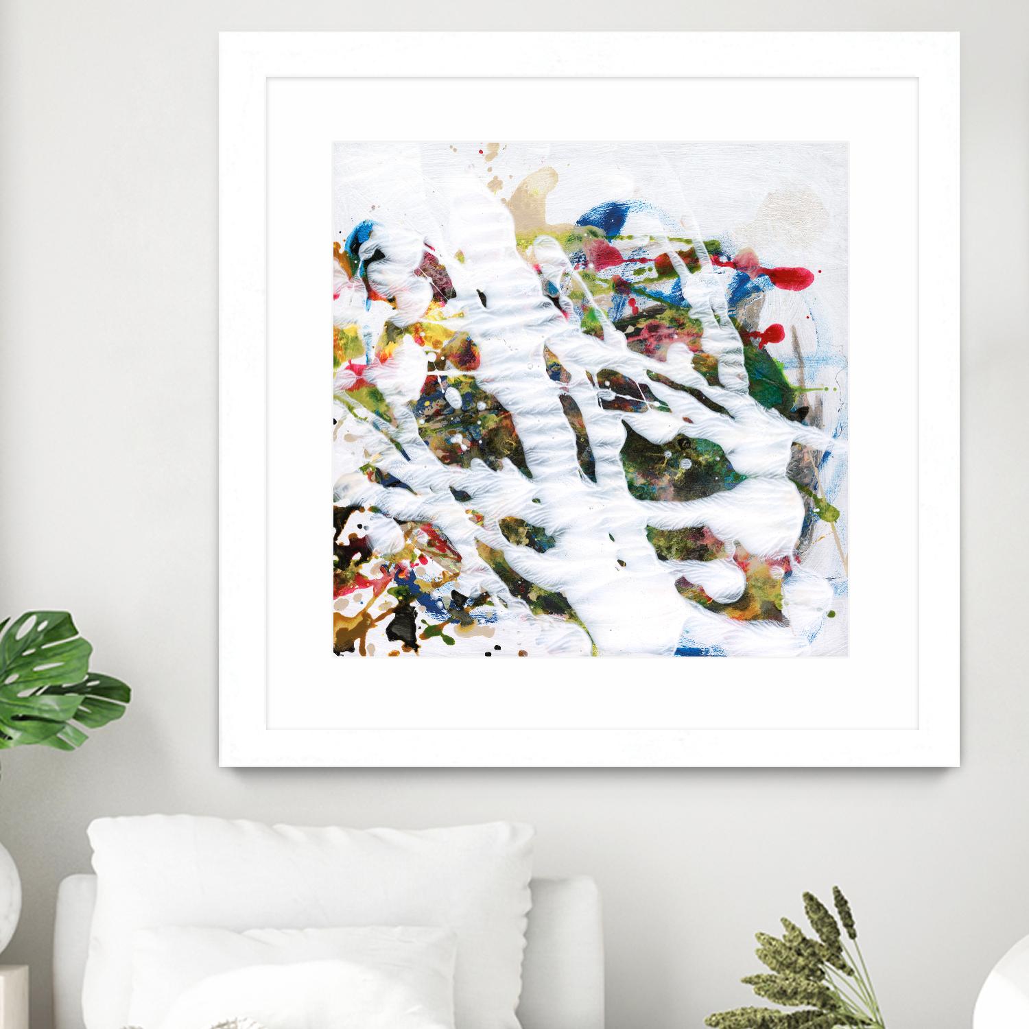 Pollock's Party I by Jodi Fuchs on GIANT ART - red abstract