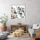 Pollock's Party I by Jodi Fuchs on GIANT ART - red abstract