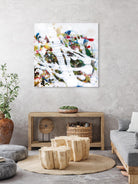 Pollock's Party I by Jodi Fuchs on GIANT ART - red abstract