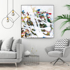 Pollock's Party I by Jodi Fuchs on GIANT ART - red abstract