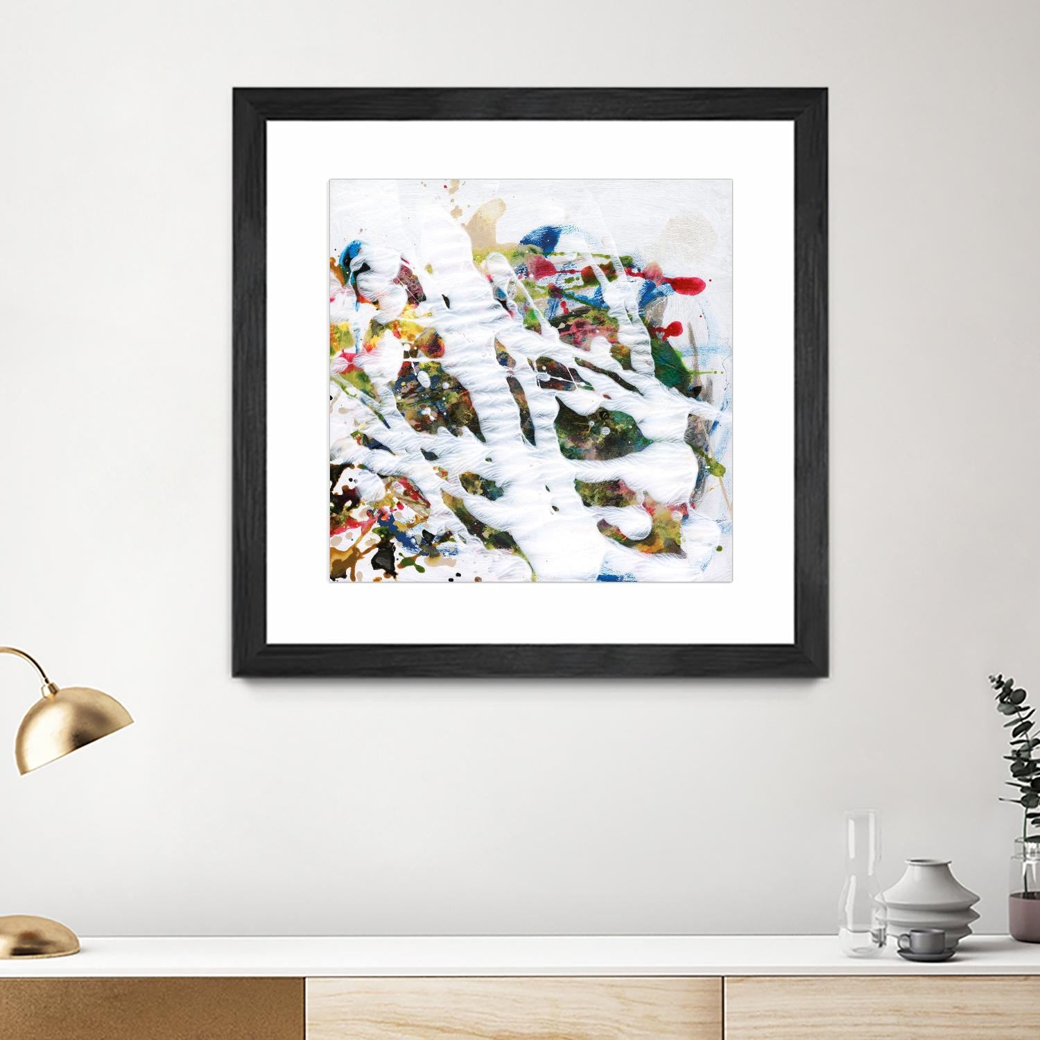 Pollock's Party I by Jodi Fuchs on GIANT ART - red abstract