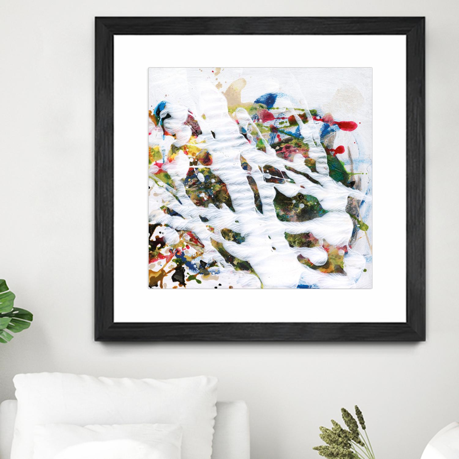 Pollock's Party I by Jodi Fuchs on GIANT ART - red abstract