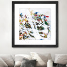 Pollock's Party I by Jodi Fuchs on GIANT ART - red abstract