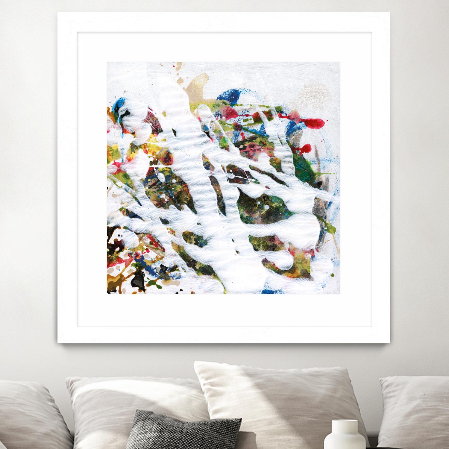 Pollock's Party I by Jodi Fuchs on GIANT ART - red abstract