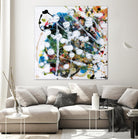 Pollock's Party II by Jodi Fuchs on GIANT ART - orange abstract abstract