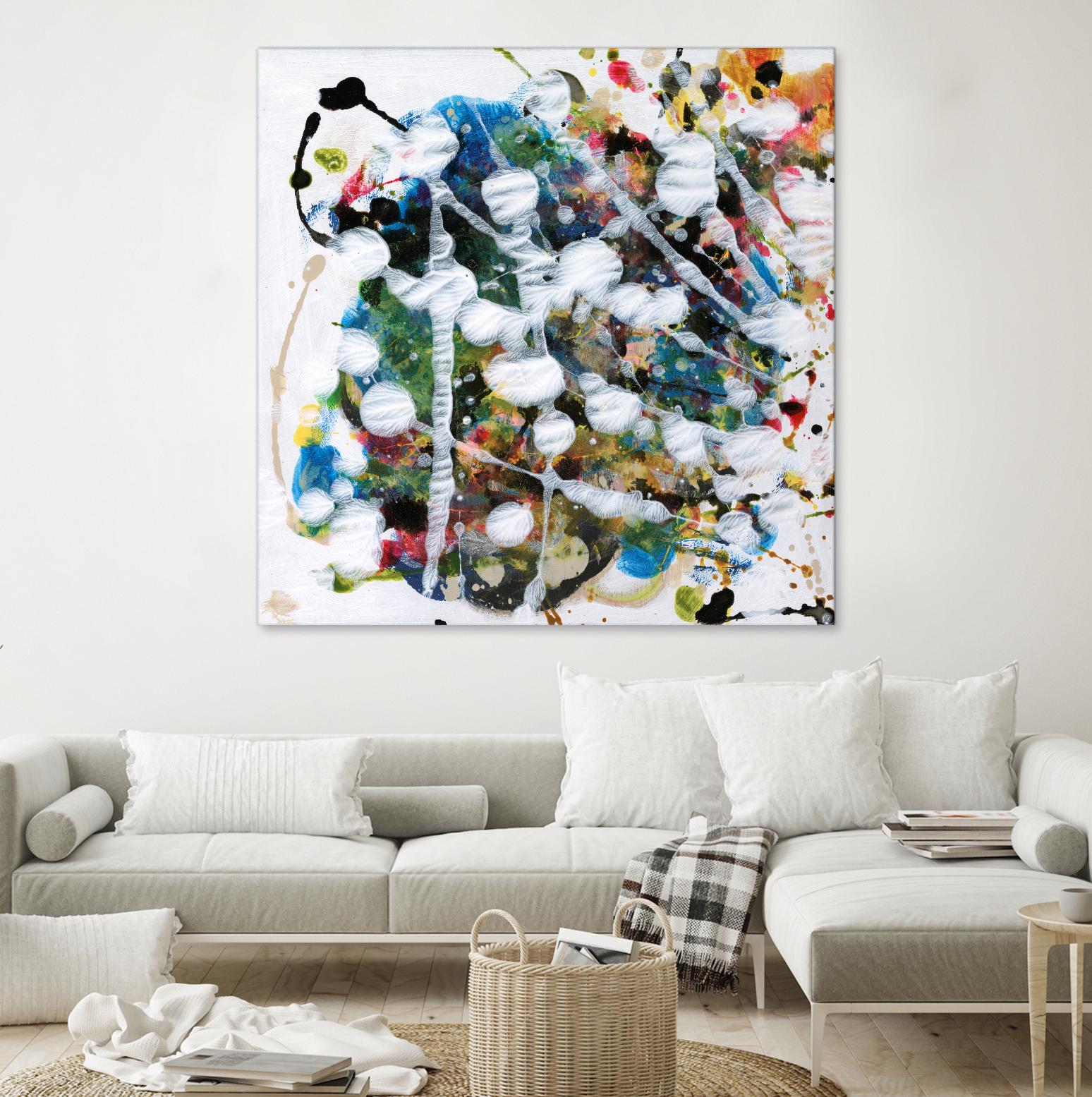 Pollock's Party II by Jodi Fuchs on GIANT ART - orange abstract abstract
