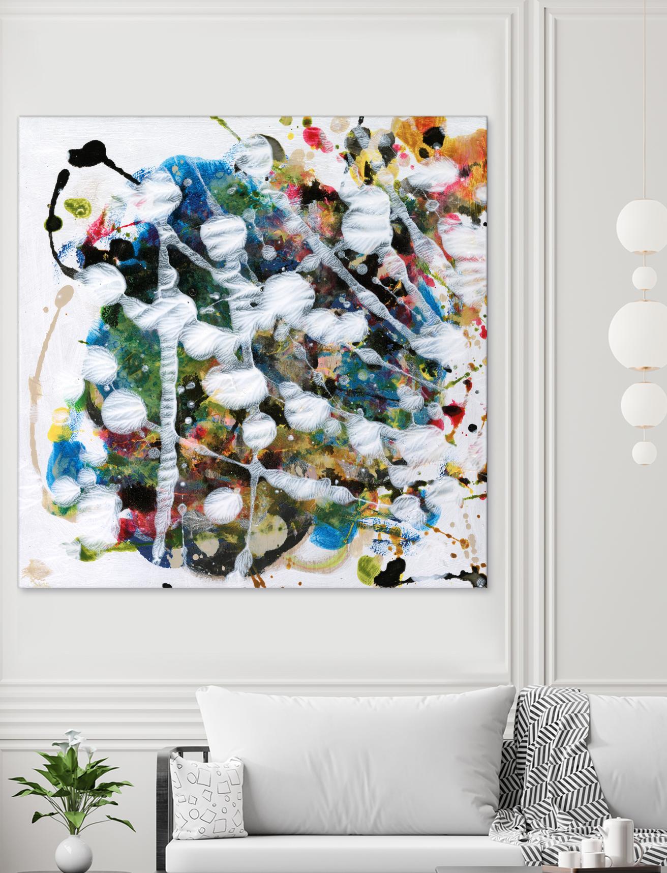 Pollock's Party II by Jodi Fuchs on GIANT ART - orange abstract abstract