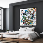 Pollock's Party II by Jodi Fuchs on GIANT ART - orange abstract abstract