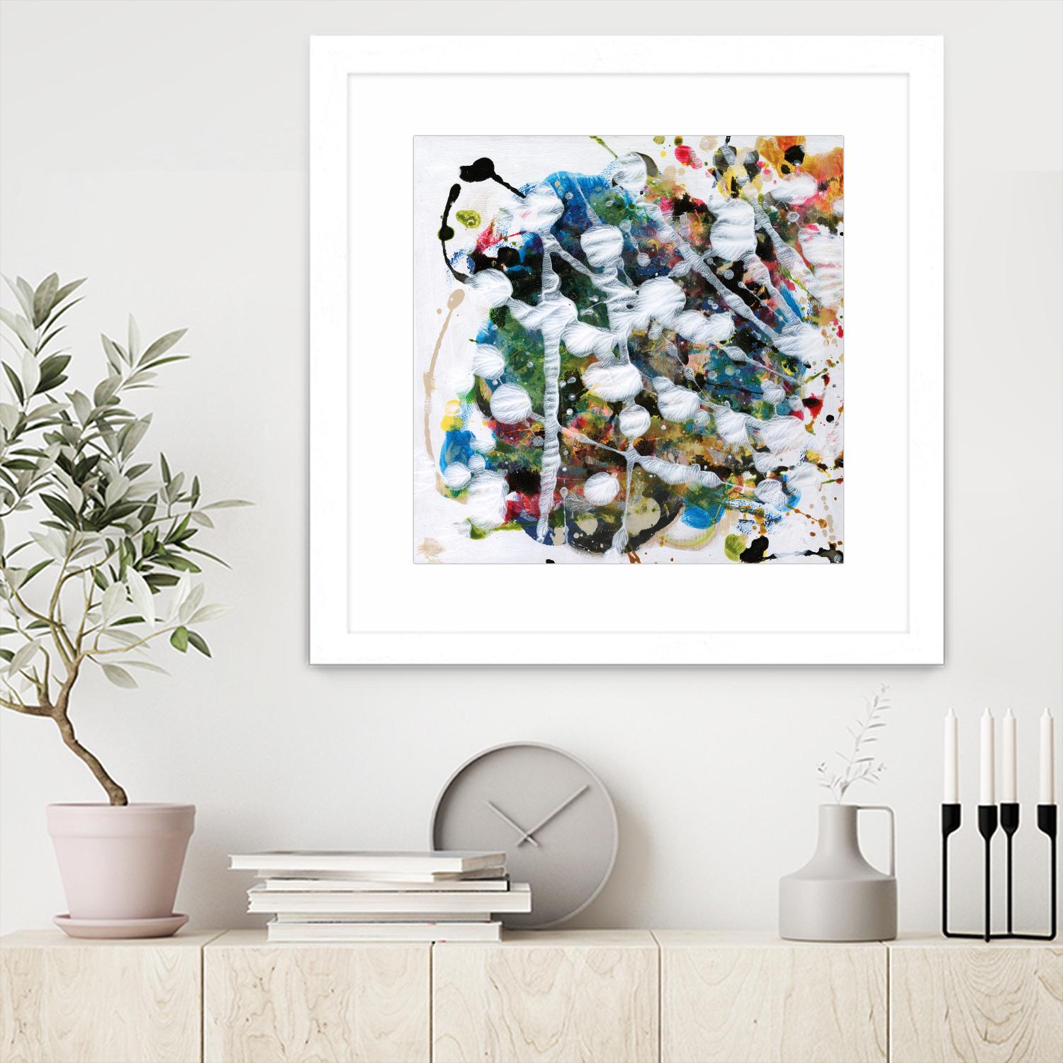 Pollock's Party II by Jodi Fuchs on GIANT ART - orange abstract abstract