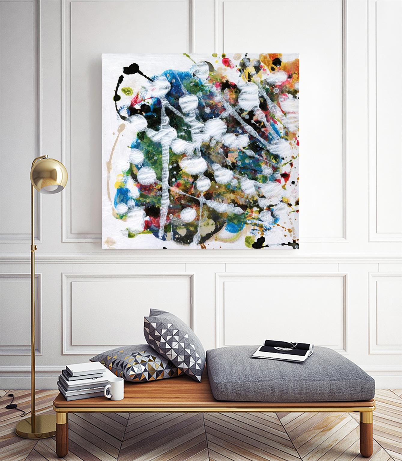 Pollock's Party II by Jodi Fuchs on GIANT ART - orange abstract abstract