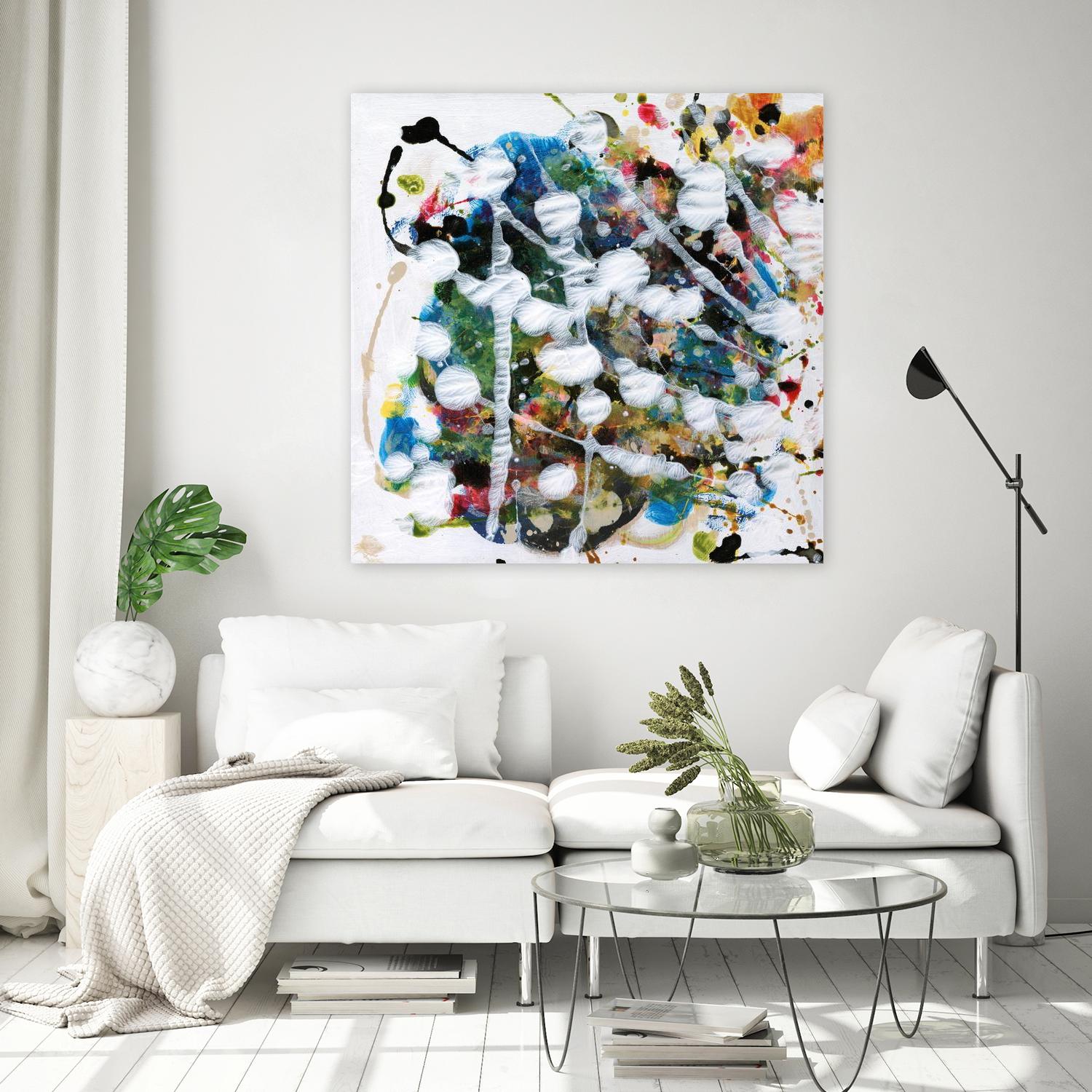 Pollock's Party II by Jodi Fuchs on GIANT ART - orange abstract abstract